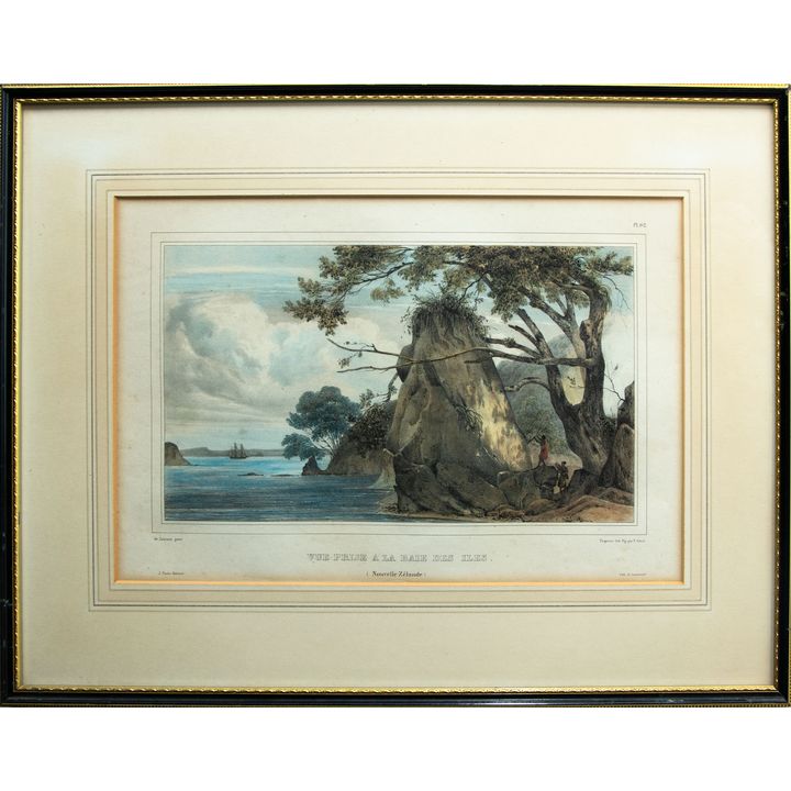 De Sainson 'Vue Prise a la Baie des Iles (Nouvelle Zélande)'