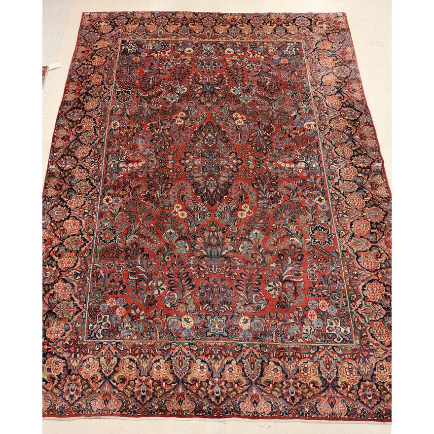 Semi Antique Persian Sarouk Oriental Rug