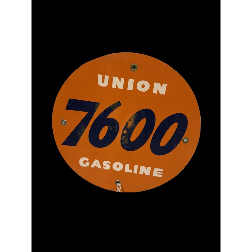 Union 7600 Gasoline SSP Pump Plate Sign