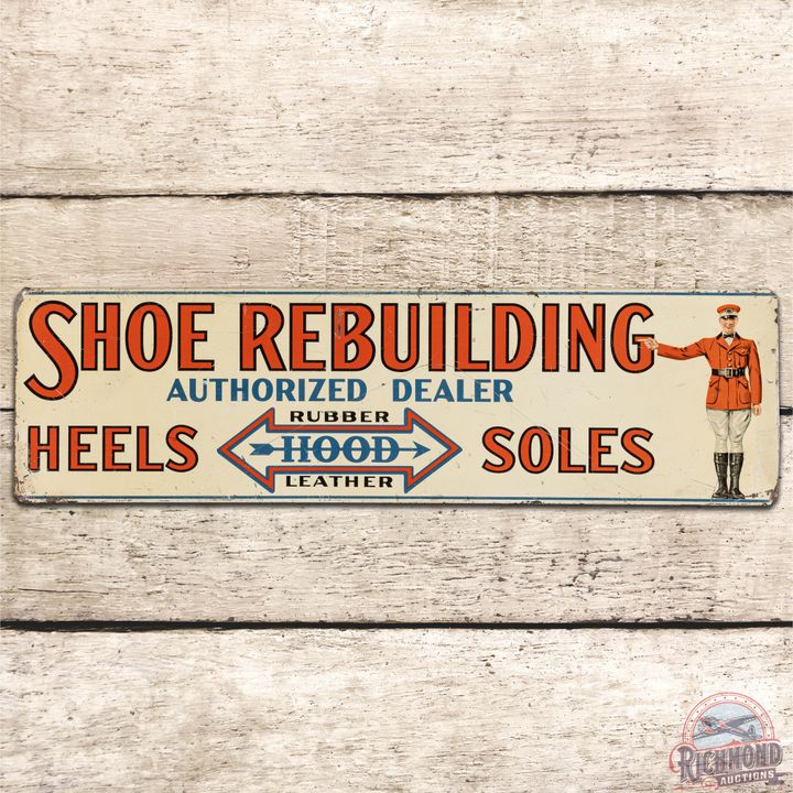 Shoe Rebuilding Authorized Dealer Heels Soles w/ Hood Tires Man Logo