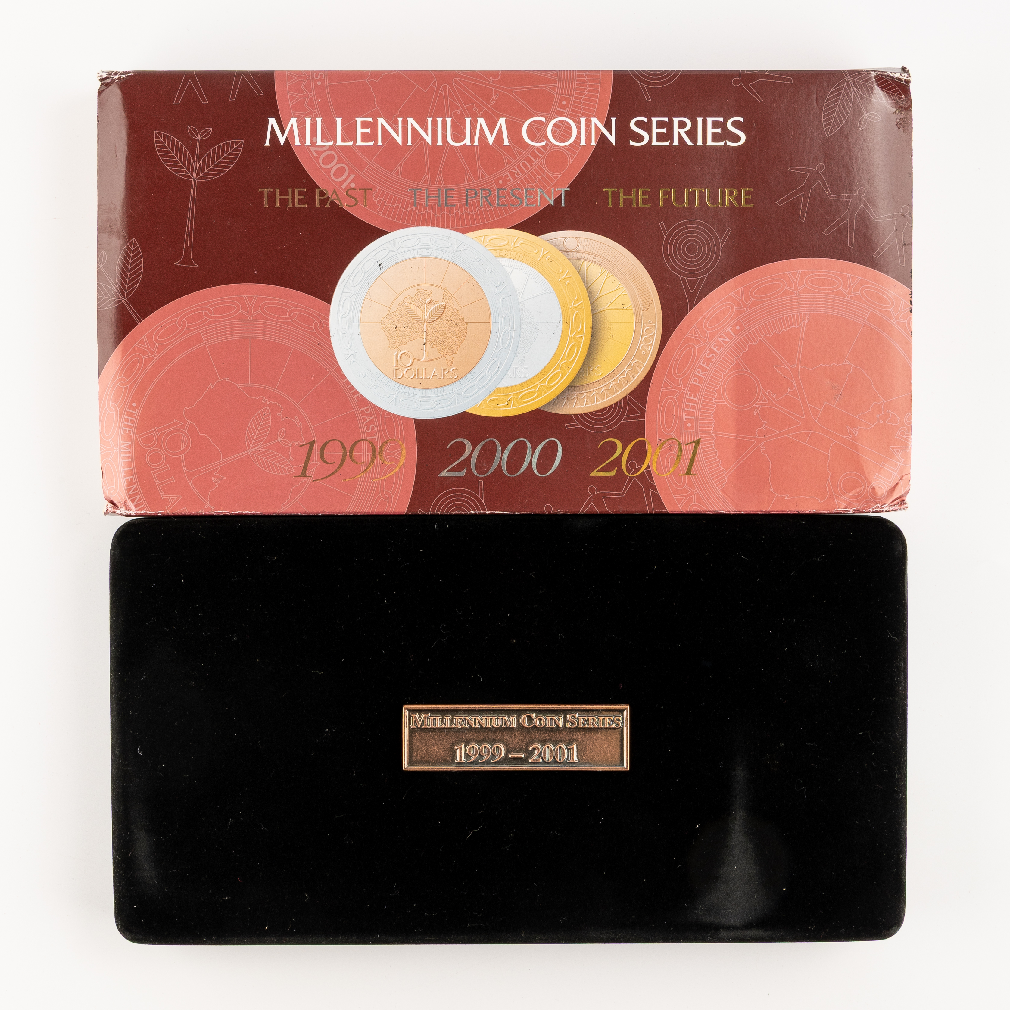Elizabeth II, Millennium Coin Series - The Past, The Present, The Future, Ten Dollars, 1999 - 2001, FDC