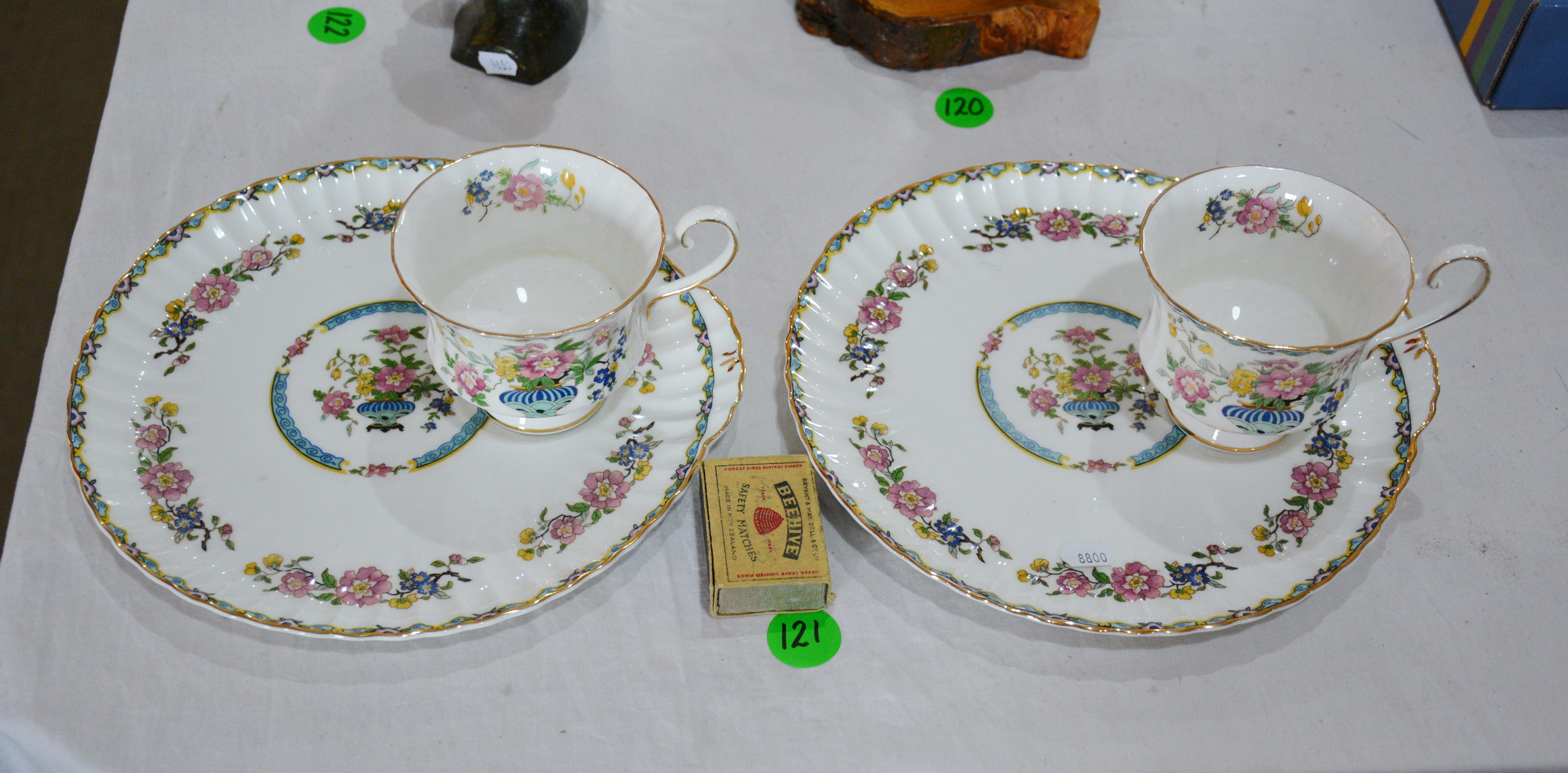 Grosvenor China 'Wu Ting' Cups and Plates x 2 — NZ auction result