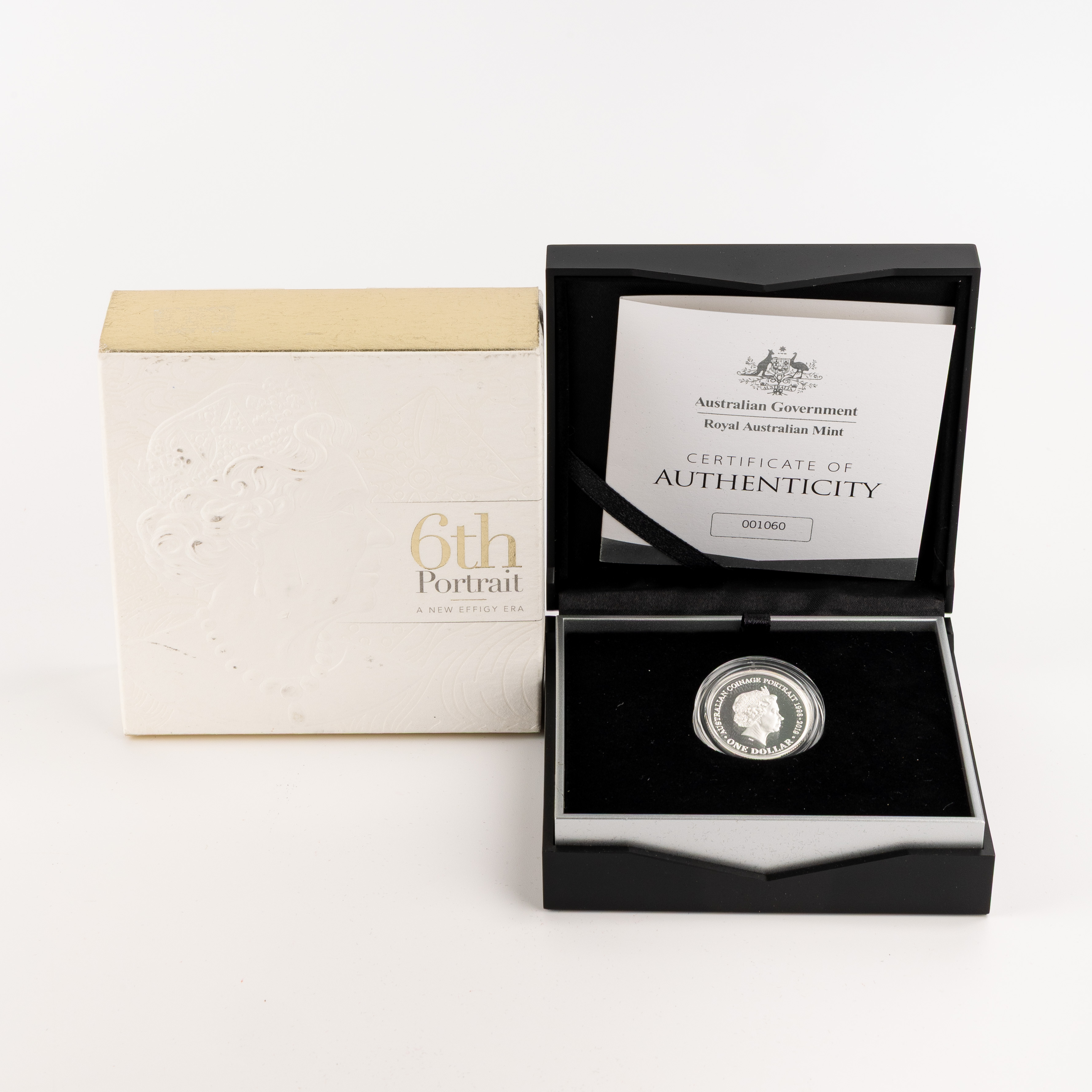 The 6th Portrait Silver Proof Coin, One Dollar, 2019