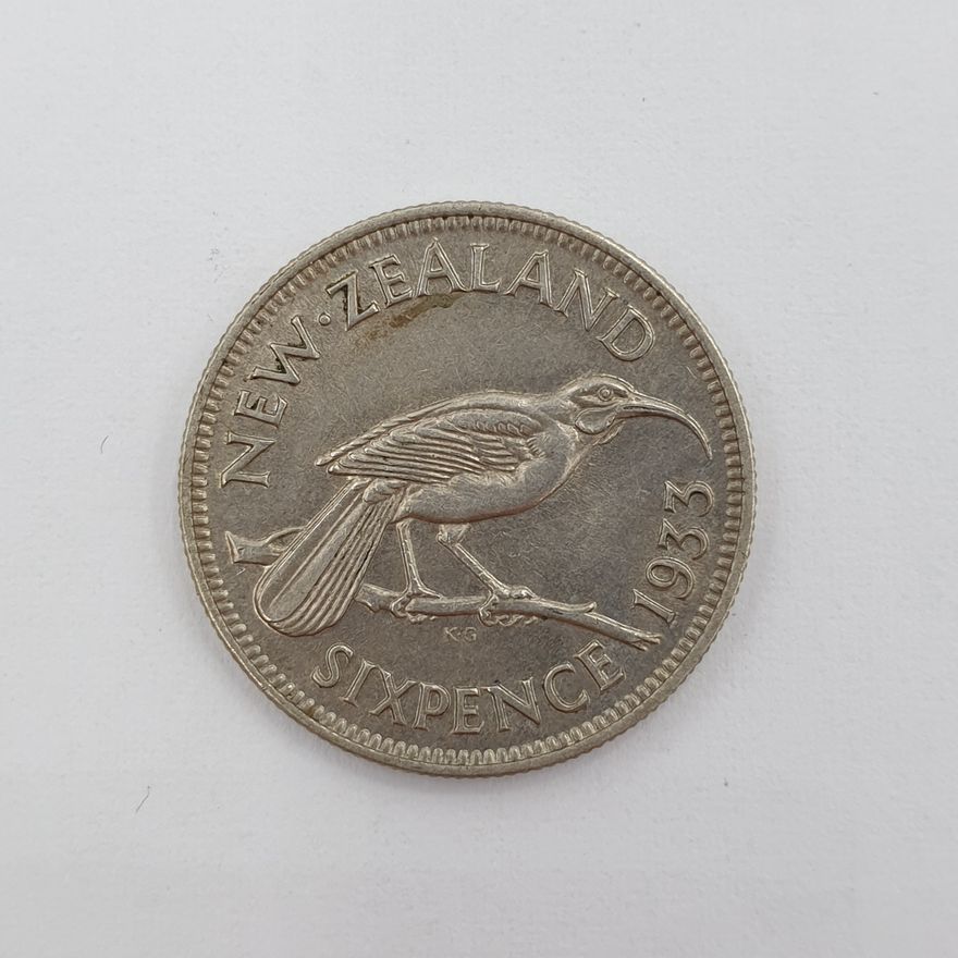 NZ 1933 Sixpence