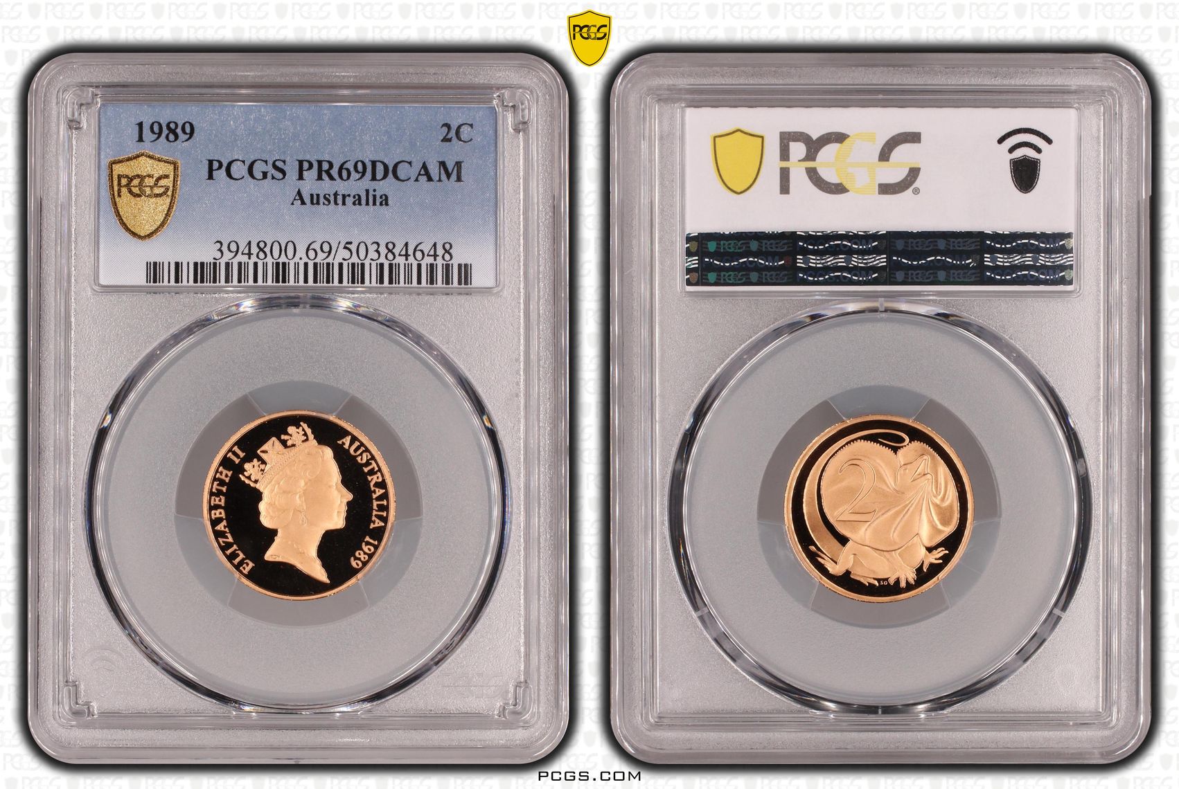 Two Cent, 1989, Pcgs Pr69dcam