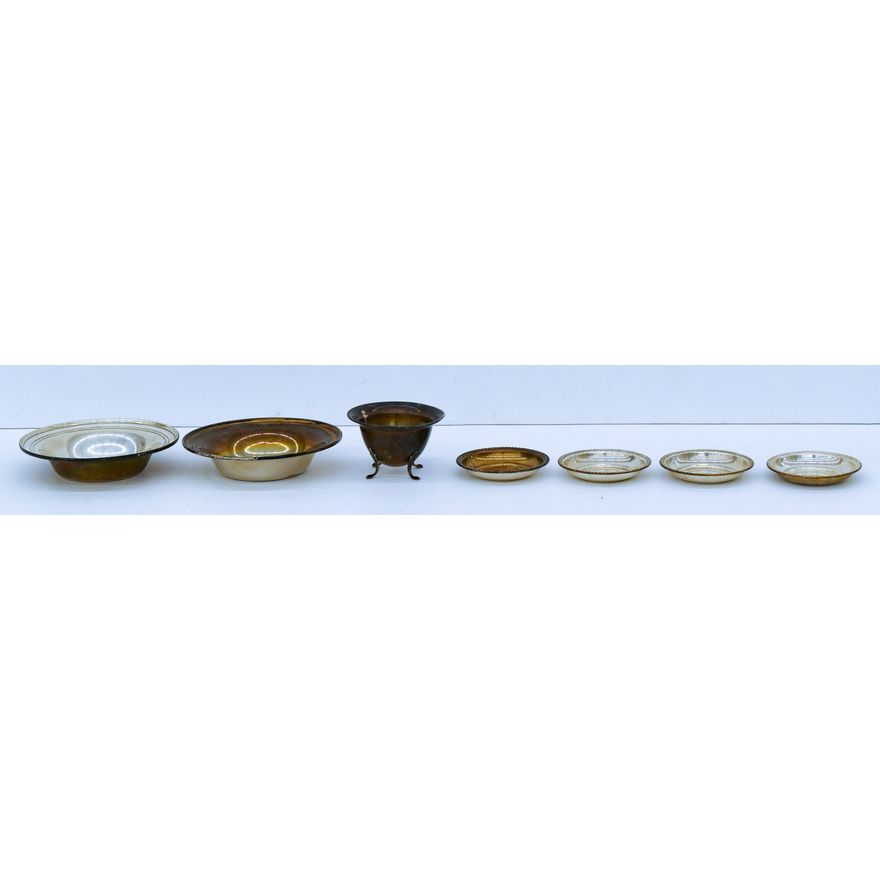7pc American Sterling Dishes Etc. 284 Grams TW