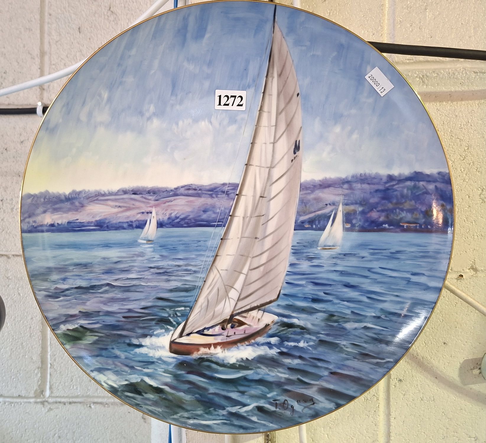 Large Noritake Boat Plate
