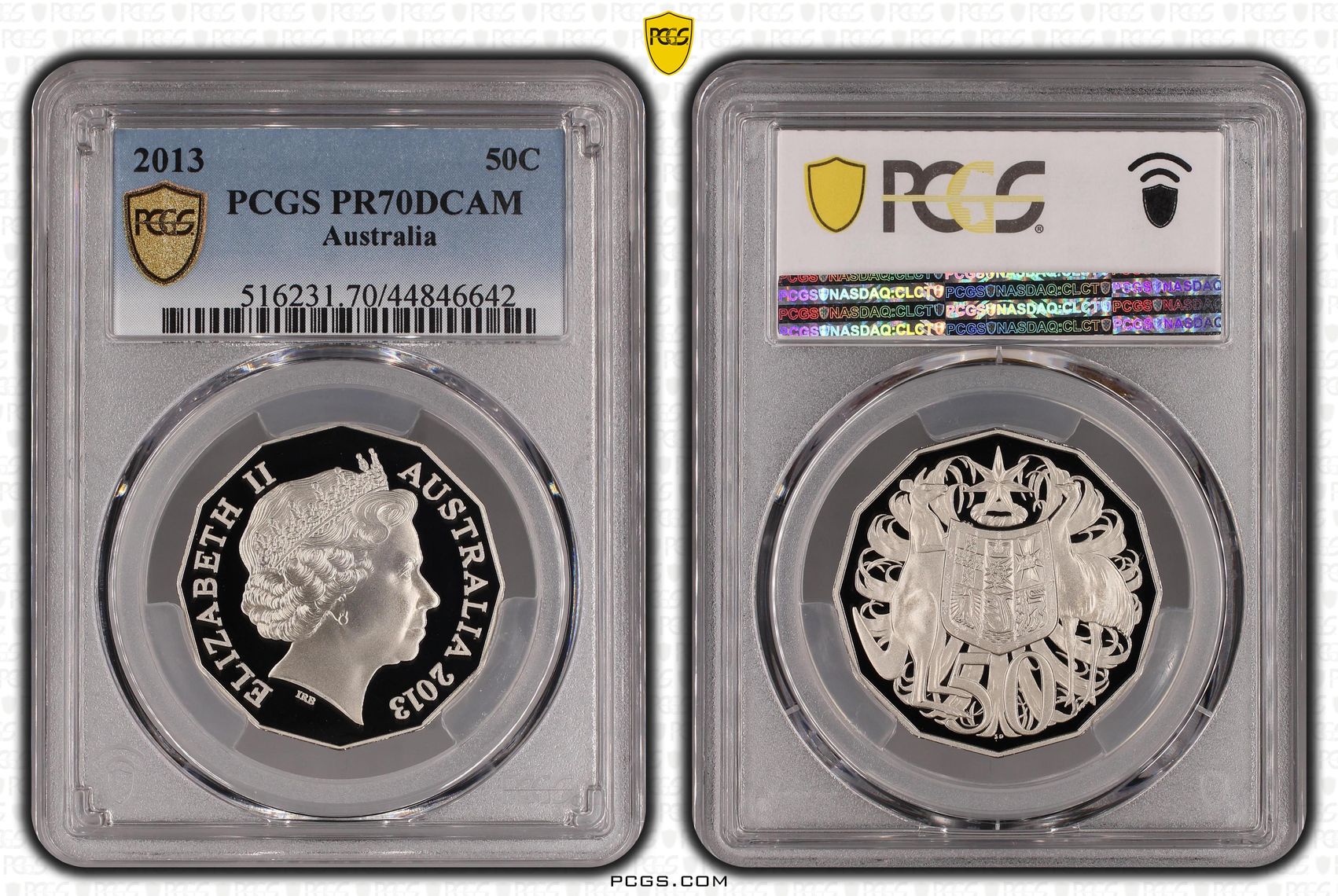 Elizabeth II, Fifty Cent, 2013, PCGS PR 70DCAM