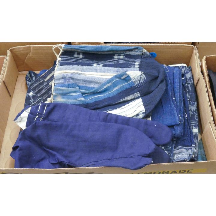 Box Old Japanese Kasuri Bags etc.