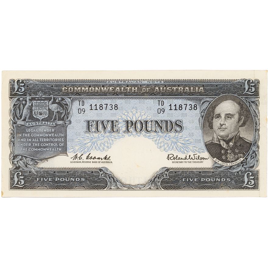 Coombs/Wilson, Five Pounds, 1960,  VF