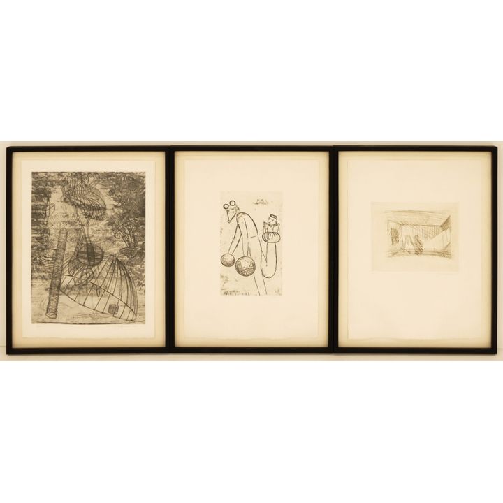 3pc Reflex Print Portfolio: Fay Jones, Steensma, Bruch Etchings