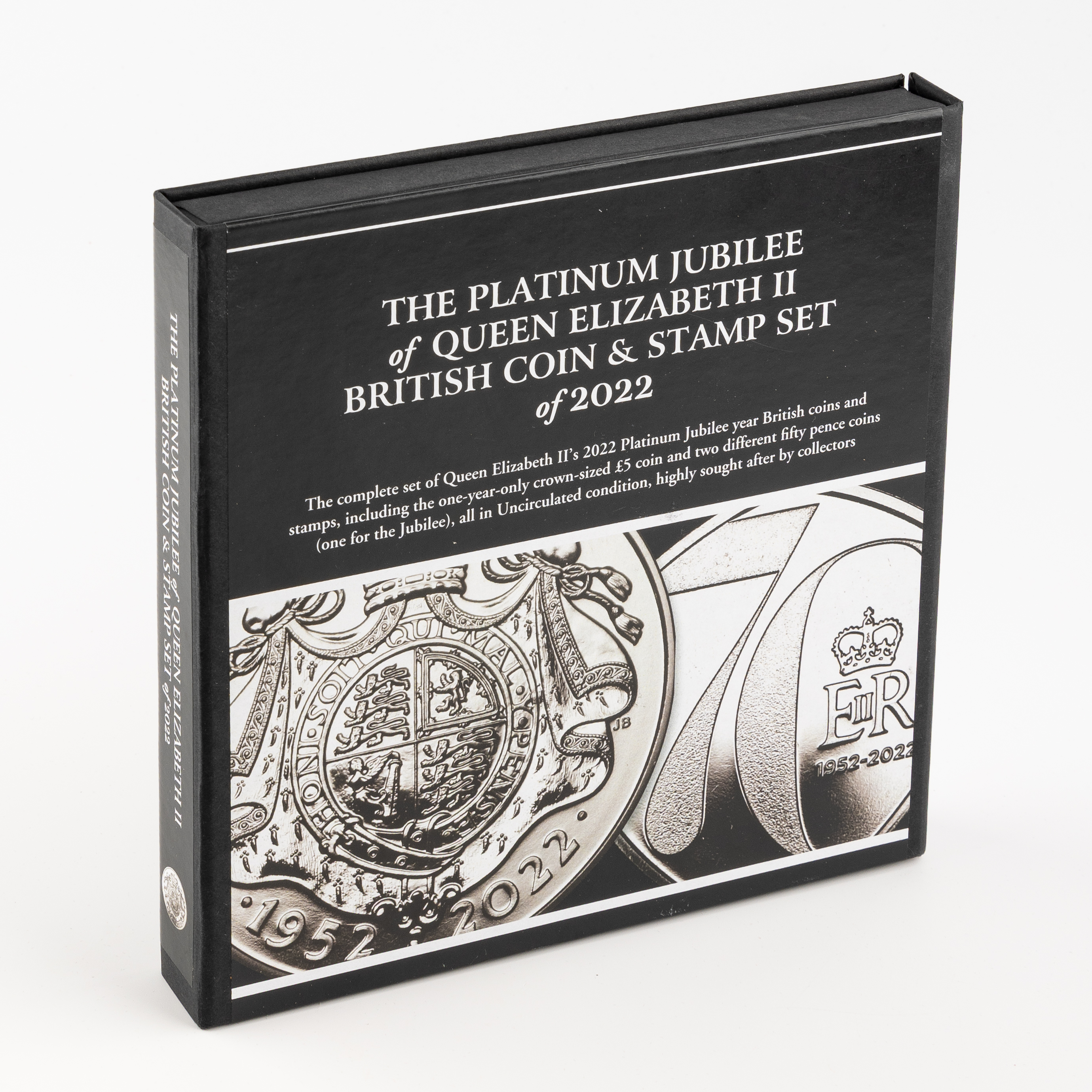 Great Britain, Elizabeth II, Bradford Exchange - The Platinum Jubilee of QEII, British Coin & Stamp Set, One Pence - Crown, 2022, UNC