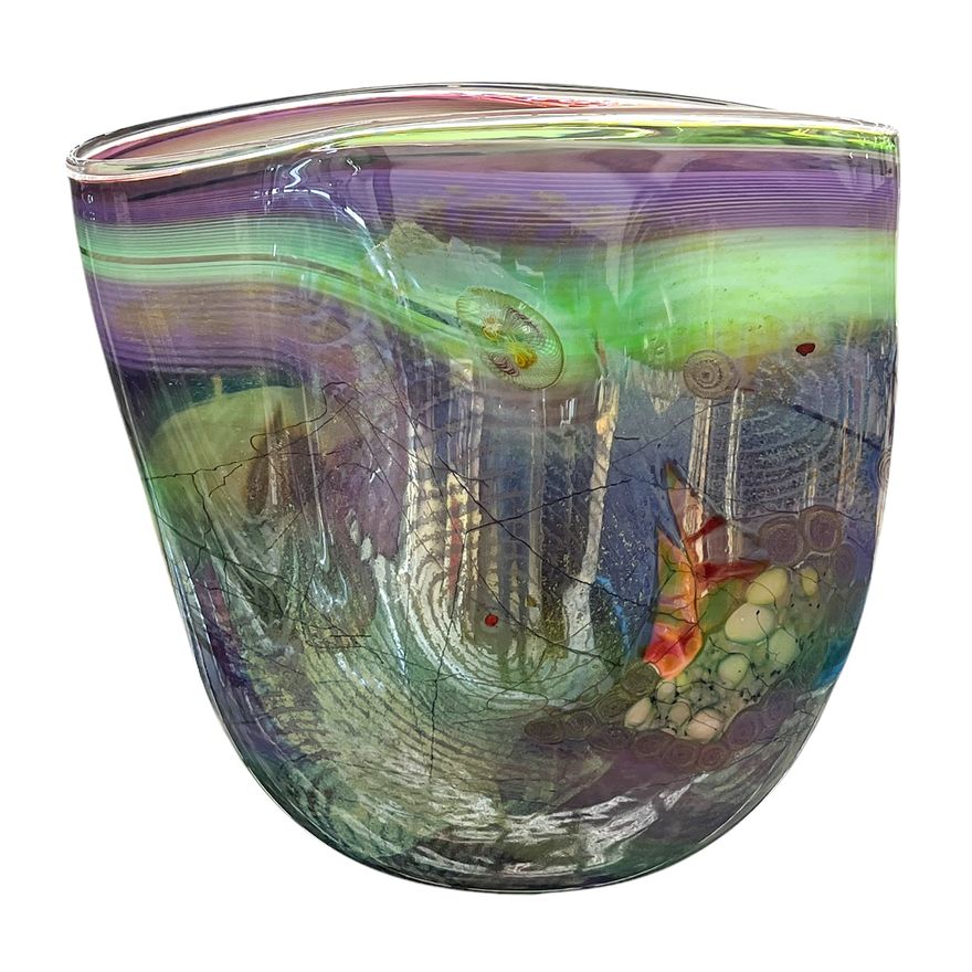 Chris Hawthorne Aquarium Vessel Blown Glass