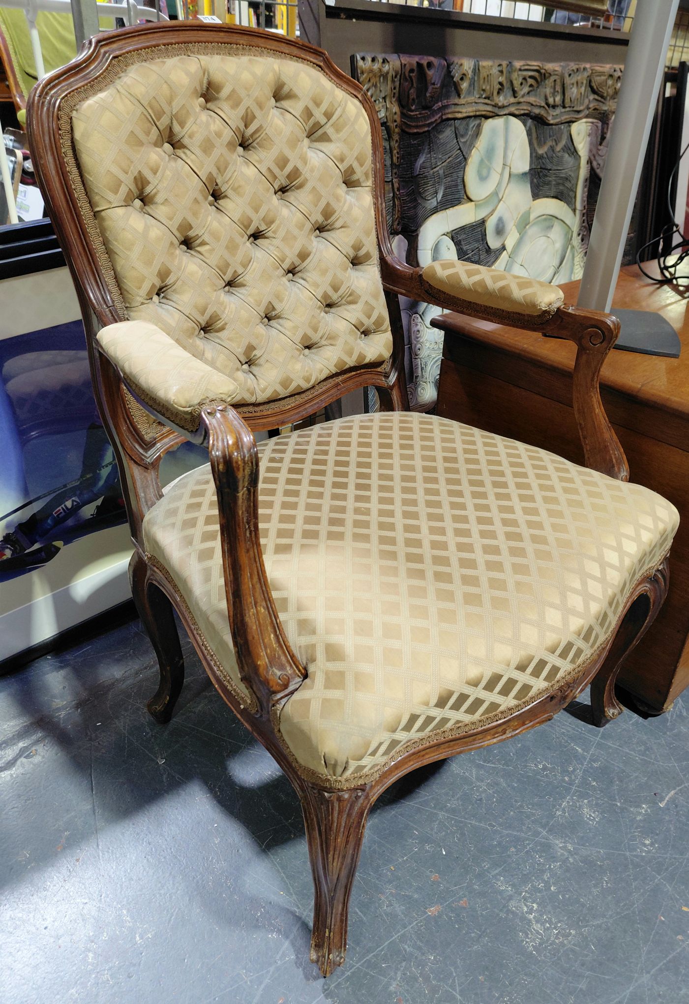 A French Open Armchair