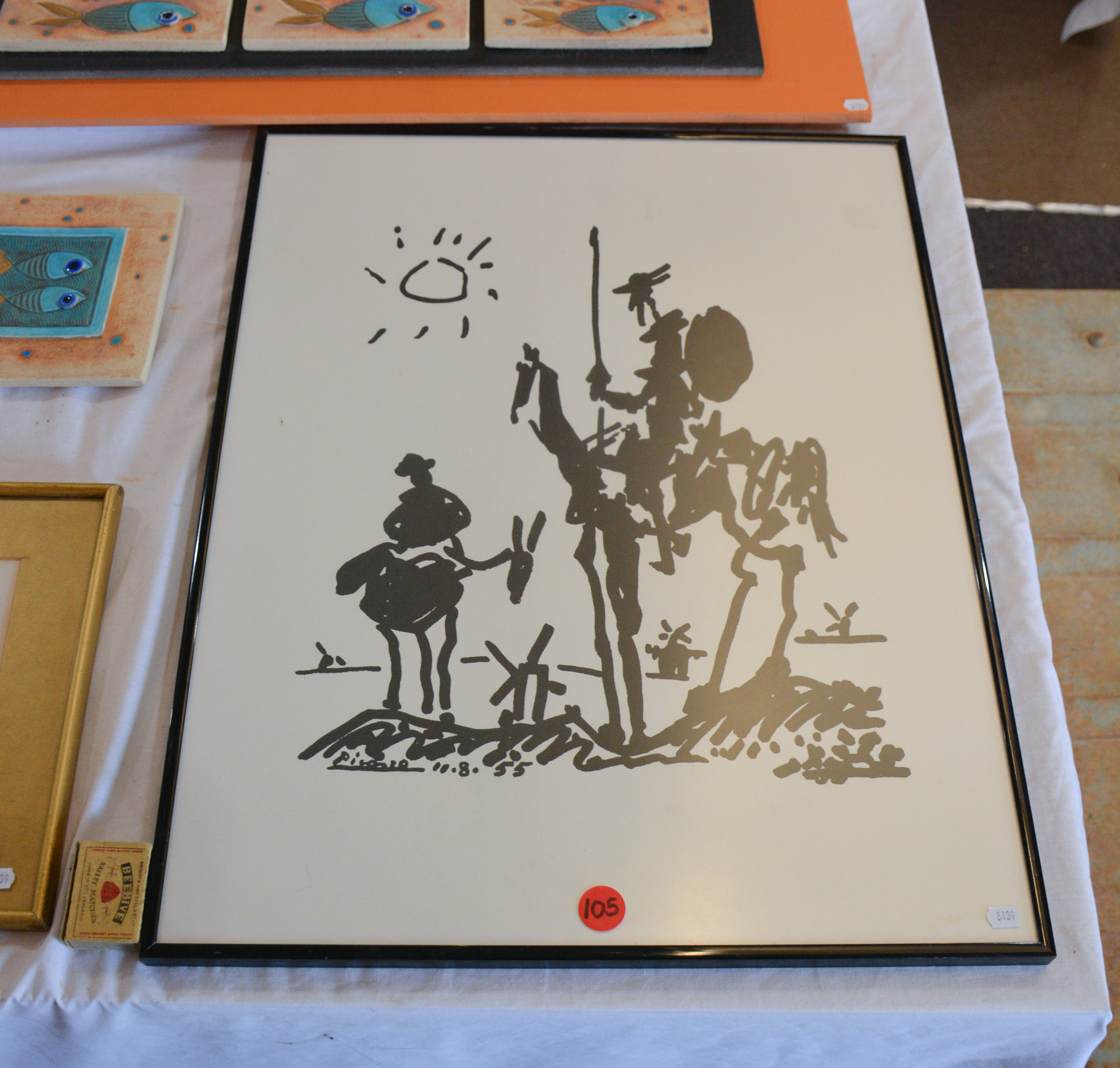 Framed Picasso Art - 1955 — sold at auction in New Zealand for $20