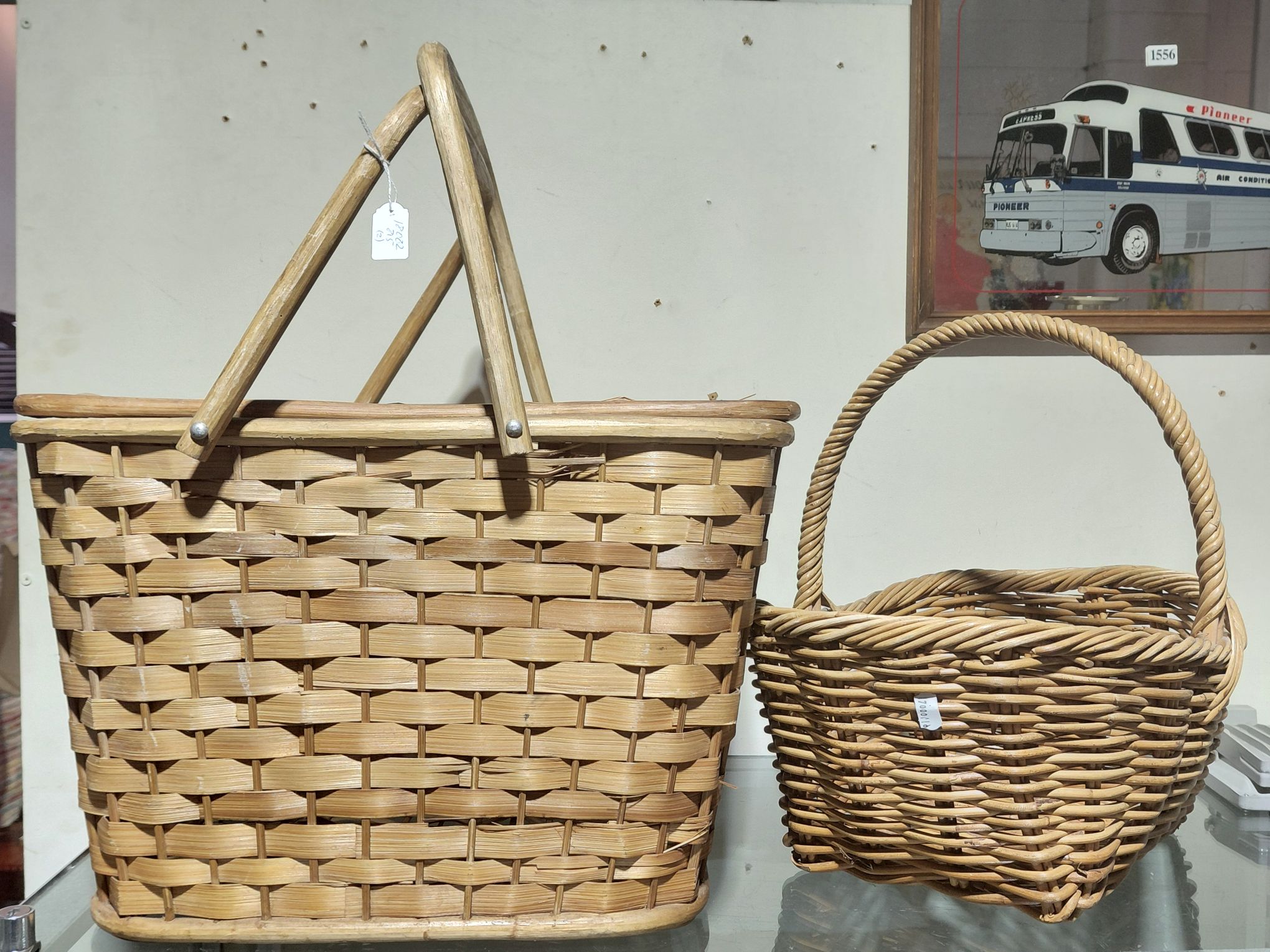 Two Cane Baskets