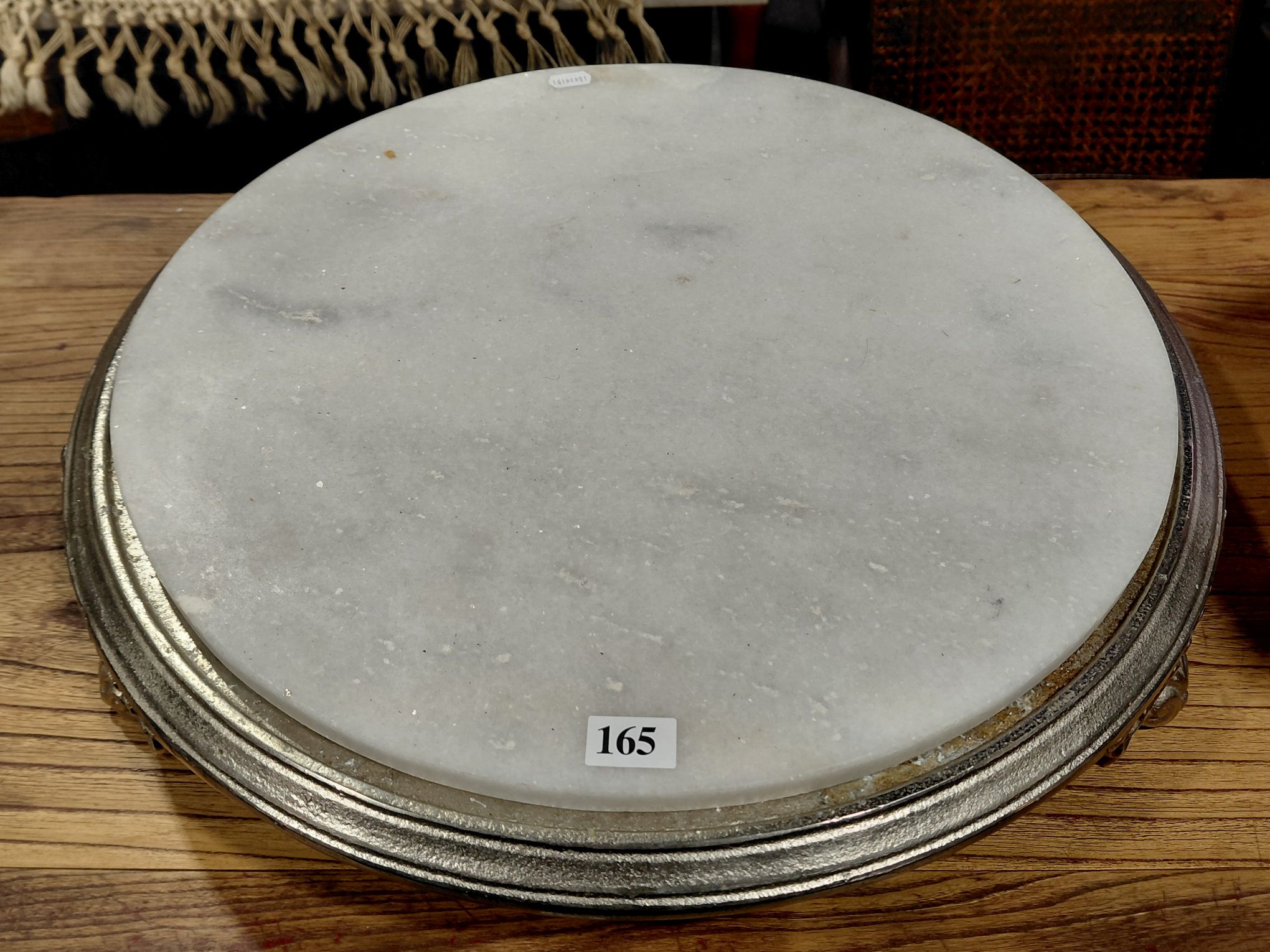 165 · MODERN CHROME SERVING STAND