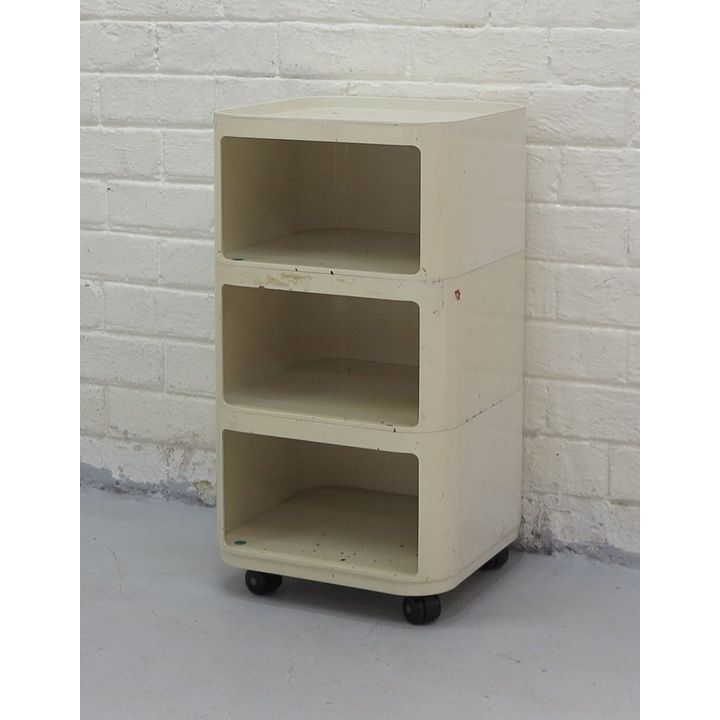 KARTELL S.A. THREE-TIER CUBE STACKING TROLLEY