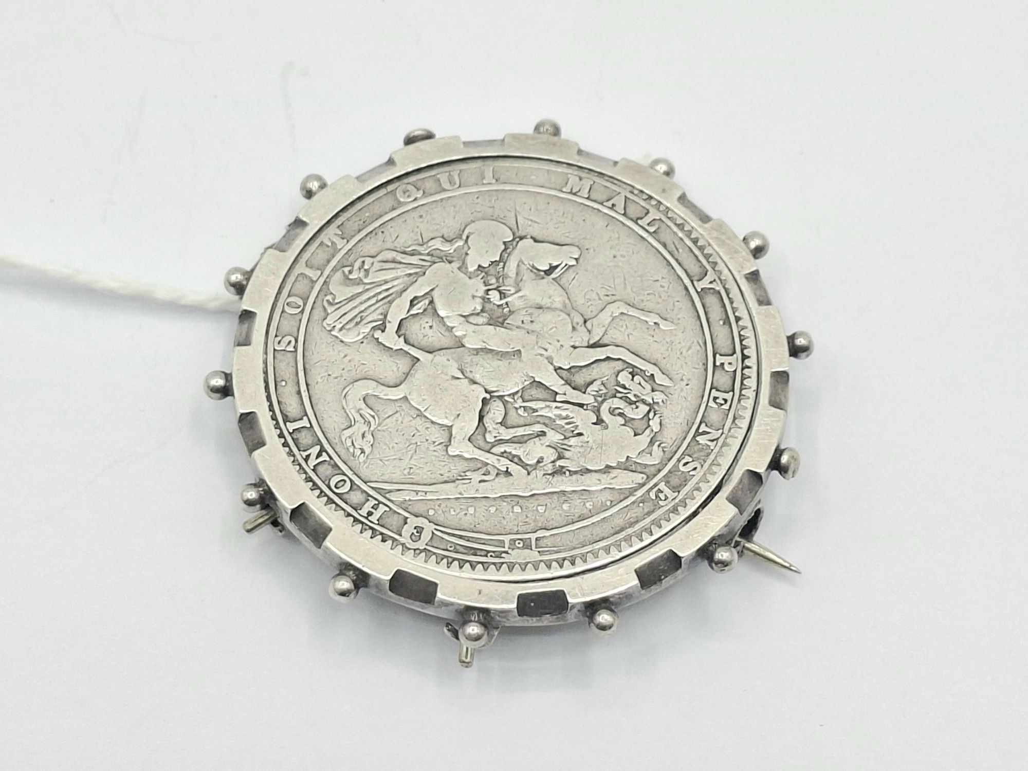 1819 GEORGE III SILVER CROWN BROOCH