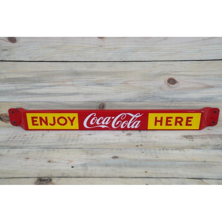 Enjoy Coca-Cola (Coke) Here Porcelain Door Push TAC 9+