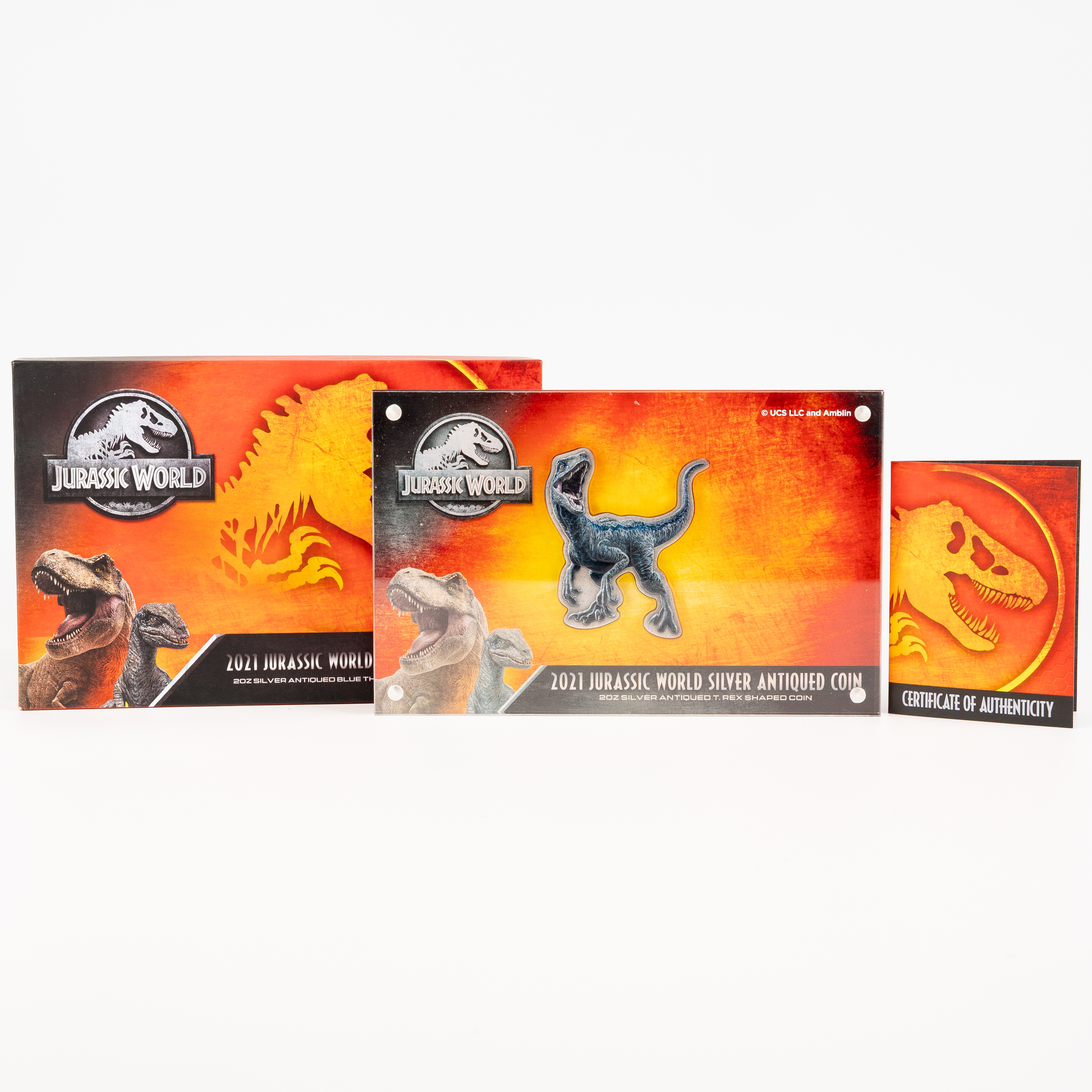 Niue, Elizabeth II, Jurassic World, Five Dollars, 2021,