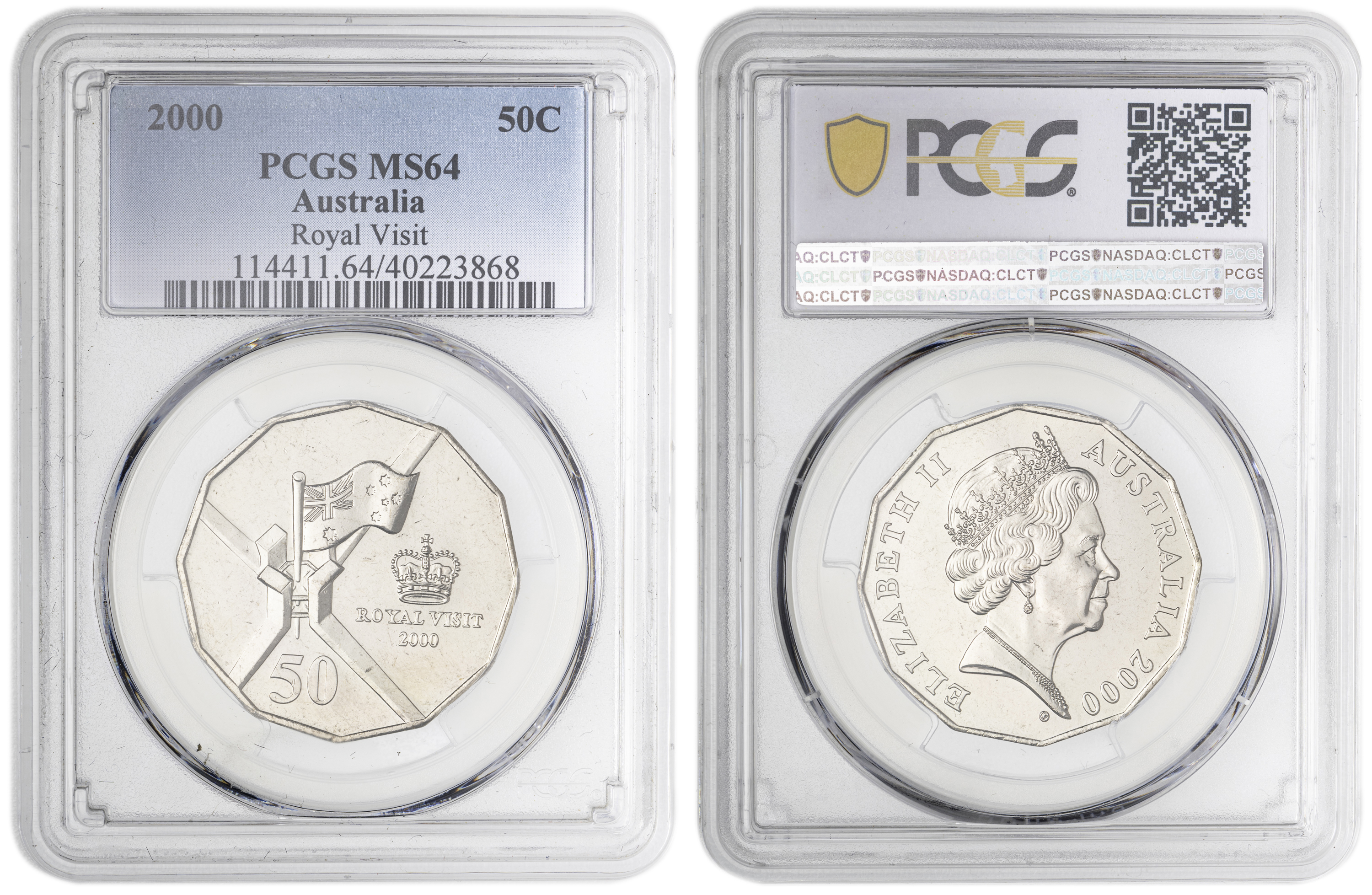 Royal Visit , Fifty Cent, 2000, PCGS MS64