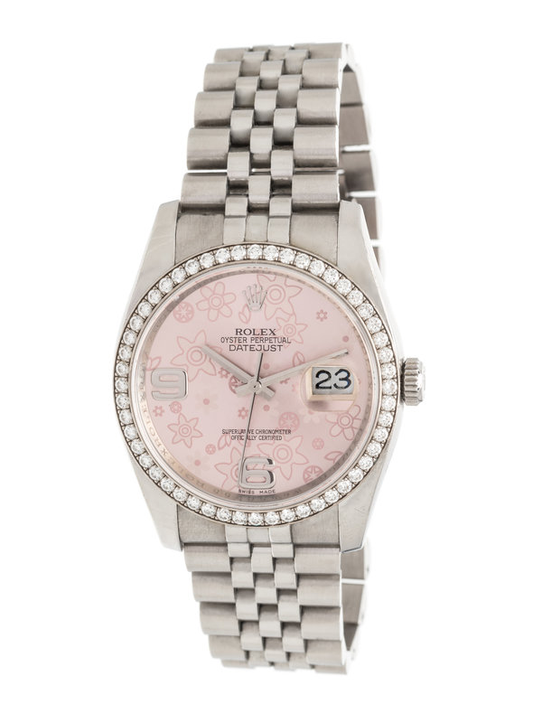 ROLEX, STAINLESS STEEL AND DIAMOND REF. 116244 'OYSTER PERPETUAL DATEJUST' WRISTWATCH