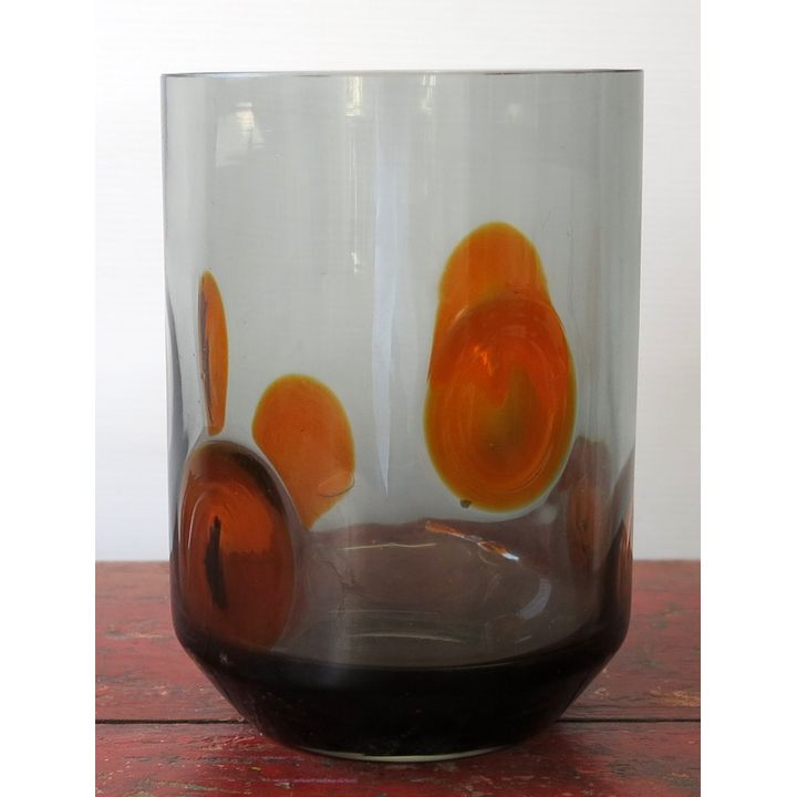 A WHITEFRIARS GLASS VASE.