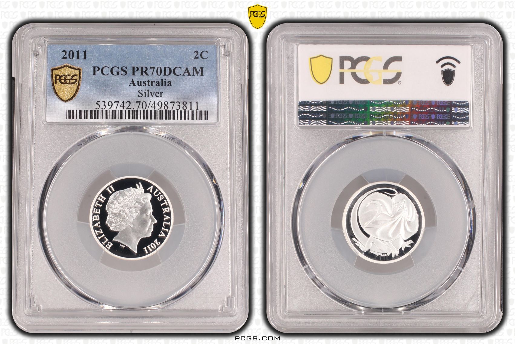Silver POP 3/0, Two Cent, 2011, PCGS PR70DCAM