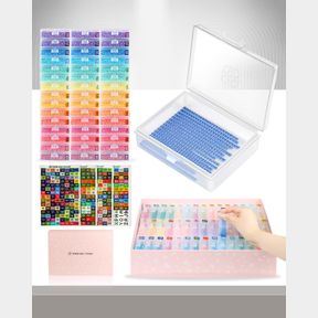 45PCS DIAMOND PAINTING STORAGE CONTAINERS TRAYS, DIAMOND PAINTING ACCESSORIES DIAMOND PAINTING TRAYS WITH LIDS, 2-IN-1 DIAMOND ART