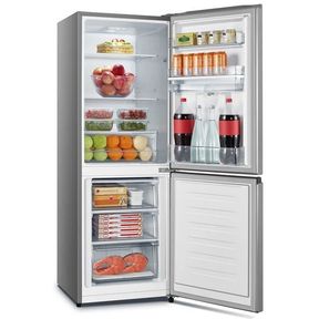 Hisense 222L Bottom Freezer Fridge with Water Dispenser -Titanium Inox - dent and scratche on front door