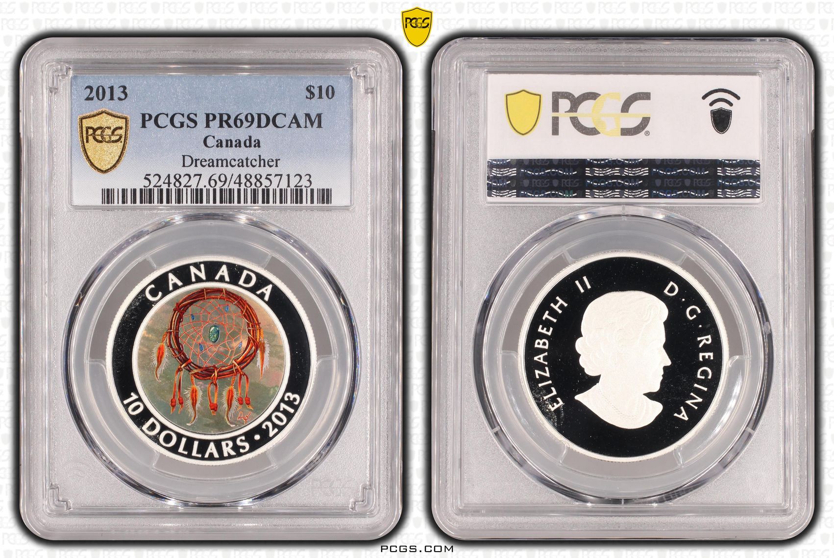 Canada, Dreamcatcher, One Dollar, 2013, PCGS PR69DCAM