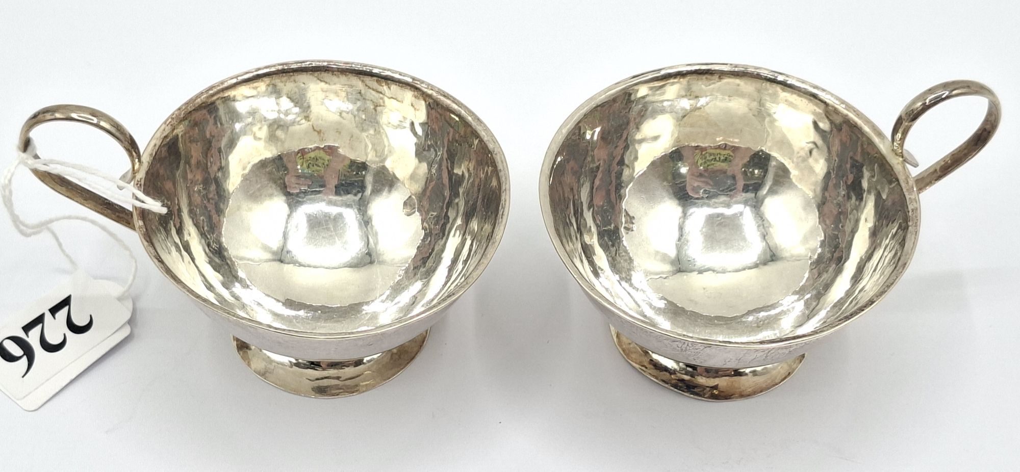 226 · A PAIR OF SWEDISH SILVER MINATARE CUPS