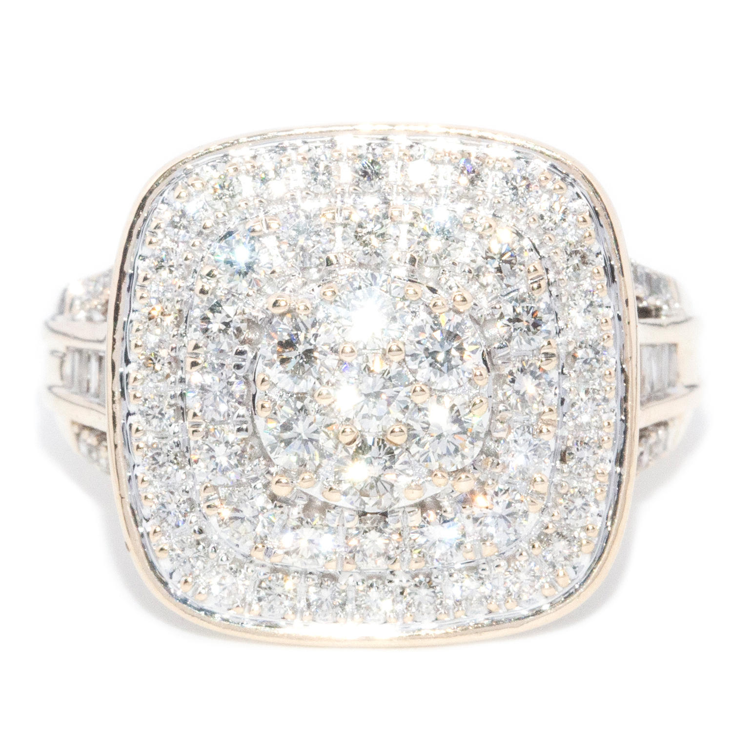 162 · Diamond Cluster Ring in 9ct Gold Ring