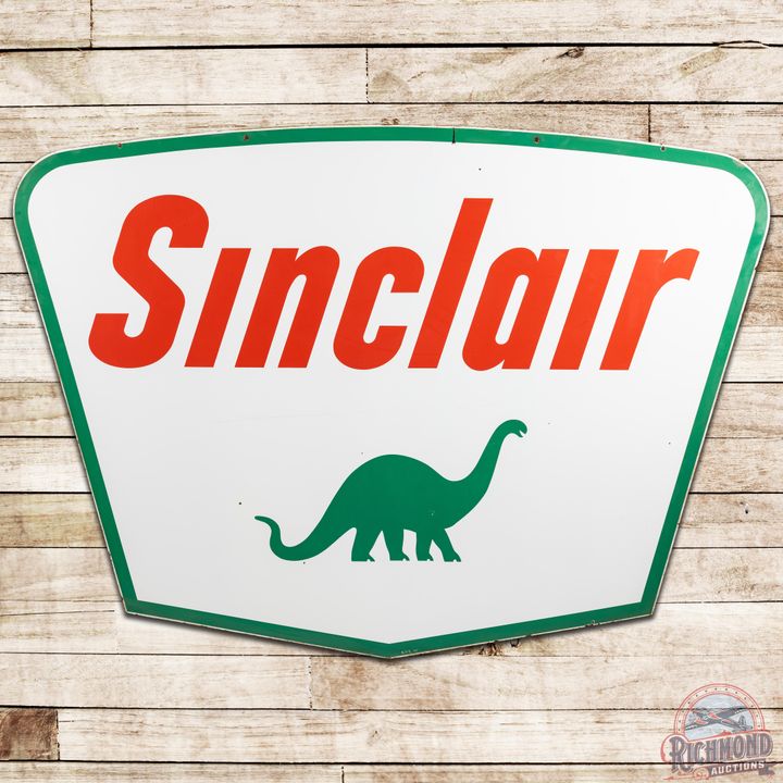 1961 7' Sinclair Gasoline Dino DSP ID Sign - 8.5