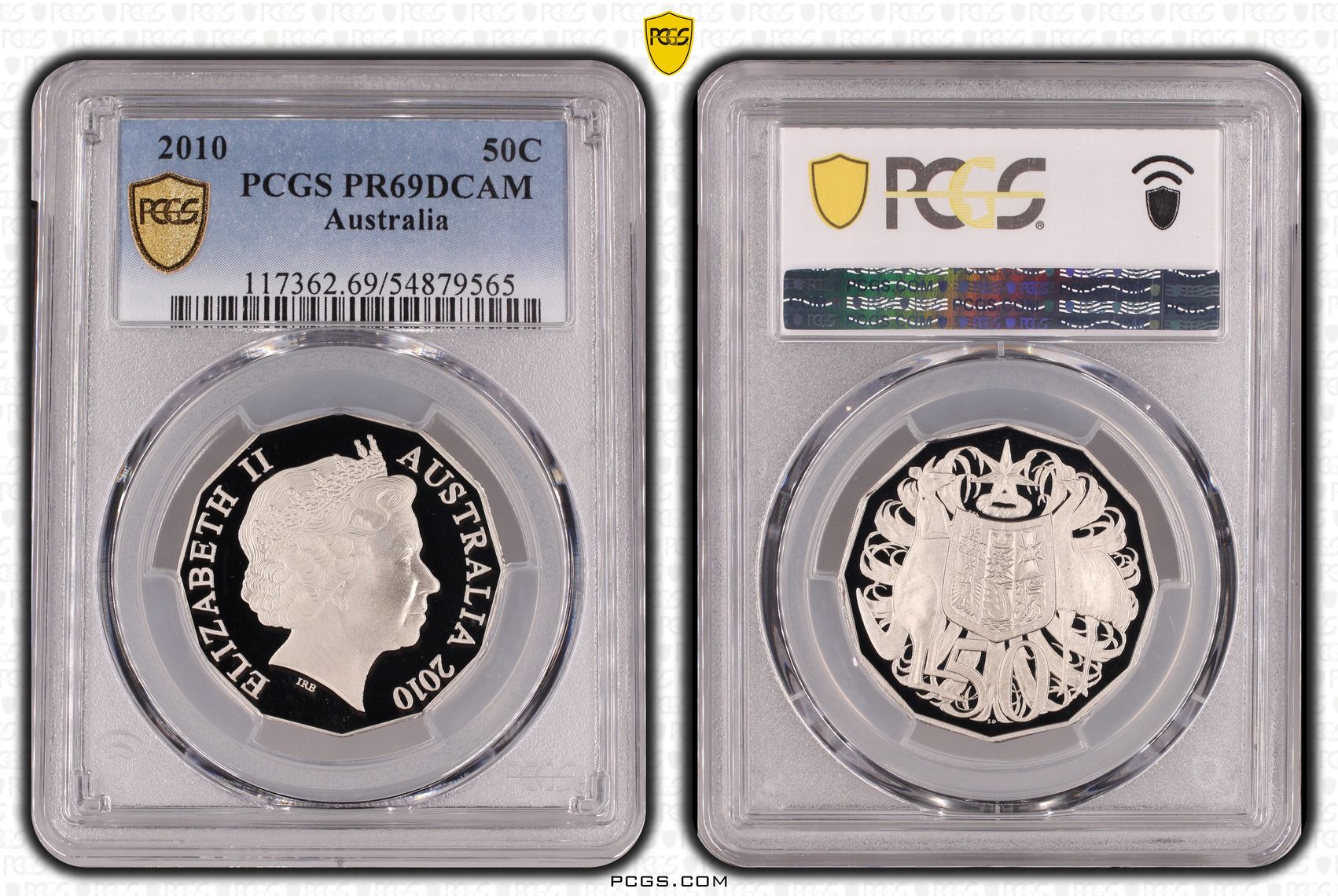 Fifty Cent, 2010, PCGS PR69DCAM