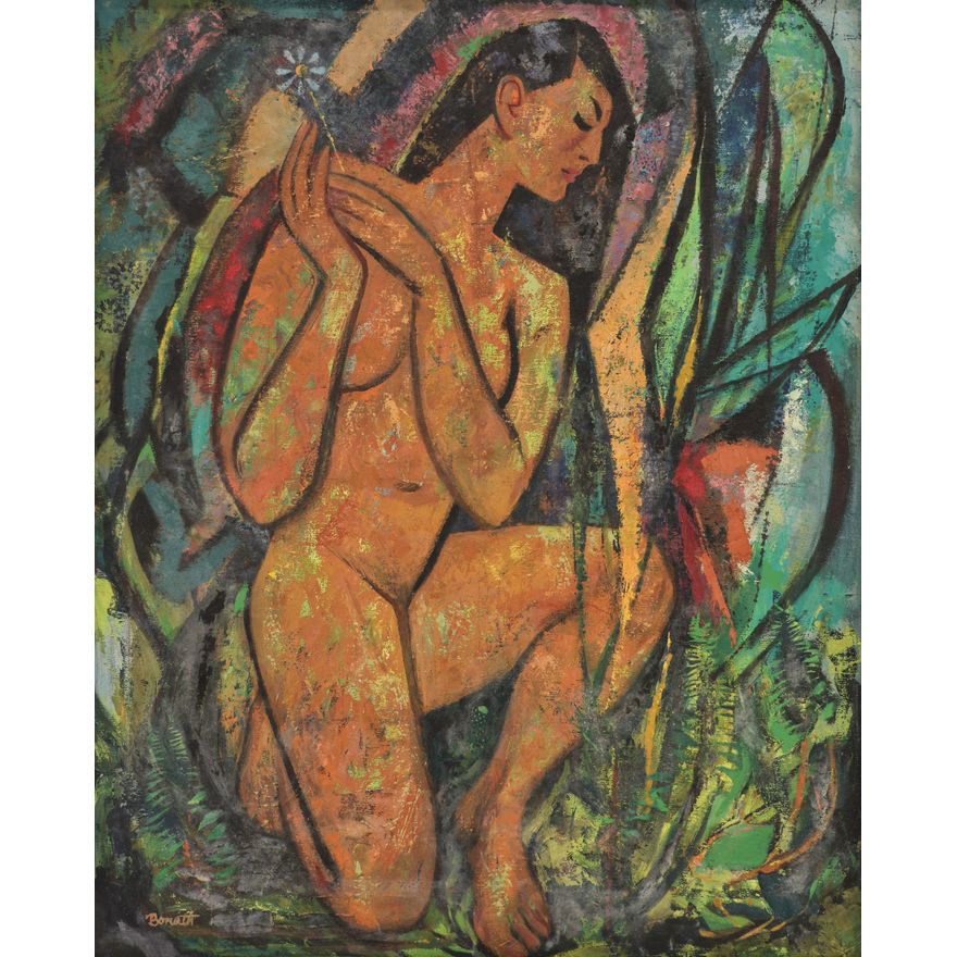 Harry Bonath ''Polynesian Nude'' Oil