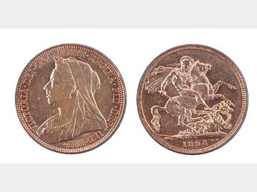 1896 VICTORIA OLD HEAD SYDNEY MINT GOLD SOVEREIGN