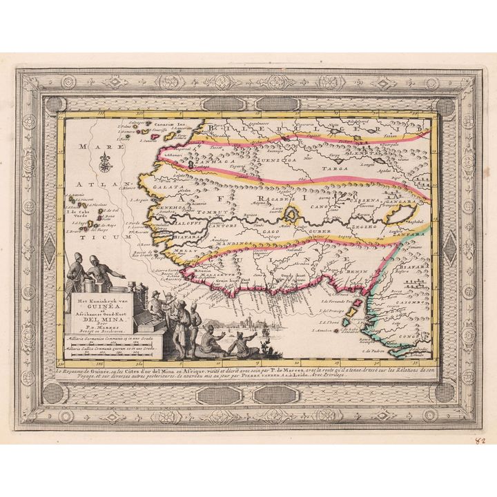 Pieter van der Aa | Het Koninkryk van Guinea, of Afrikaanse Goud-Kust Del Mina Door…