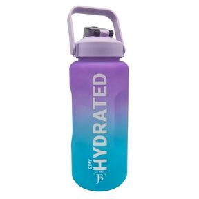 Jack Brown 2L Water Bottle with Motivational Time Markers Leak Proof Purple Blue |