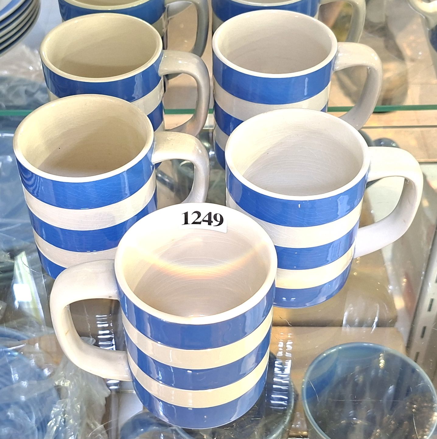 1249 · TG GREEN CORNISH WARE COFFEE MUGS