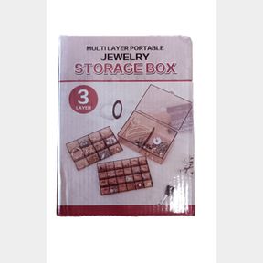 Clear Acrylic Earring and Ring Storage Organizer Box - 3 Layer