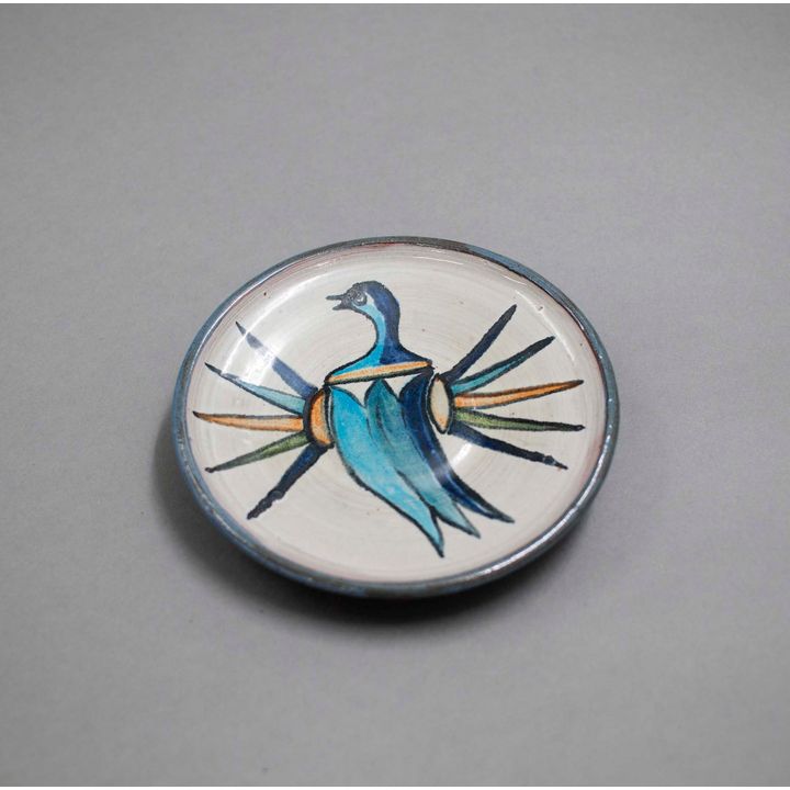 Elizabeth Lissaman - Small hand-painted wall plate