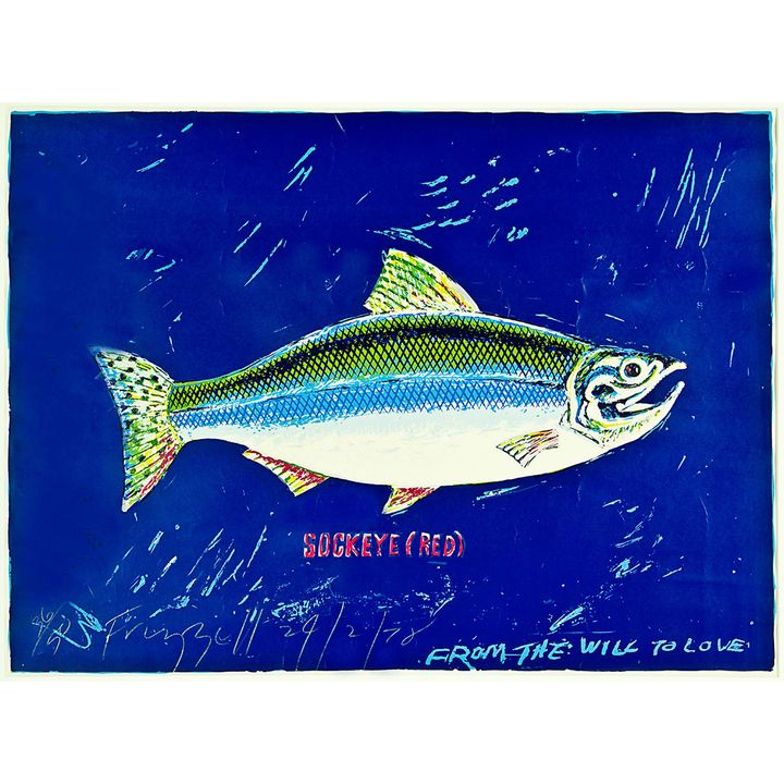 Dick Frizzell 'Sockeye (Red)'