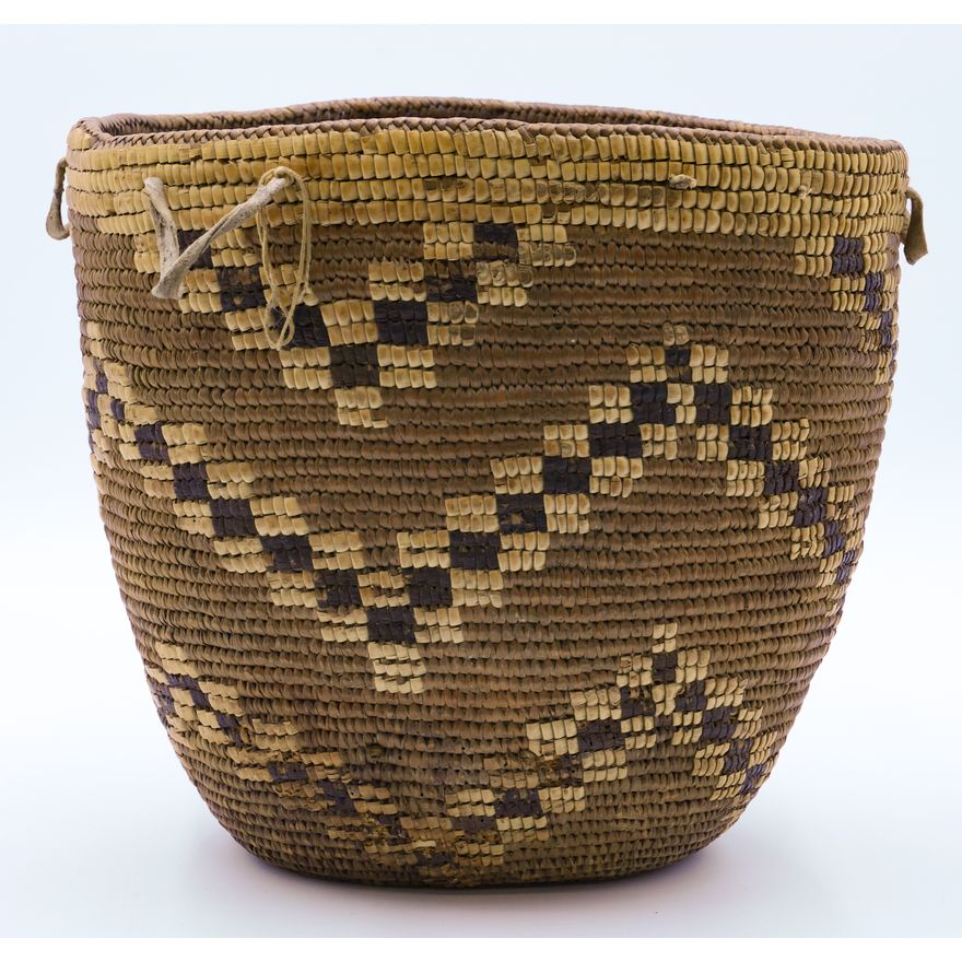 Antique Suquamish Indian Large Hard Basket