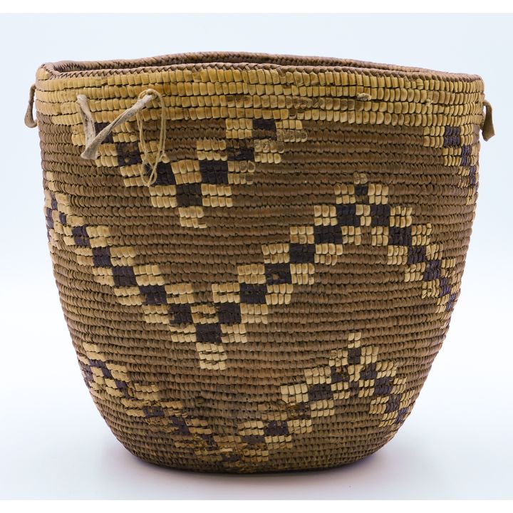 Antique Suquamish Indian Large Hard Basket