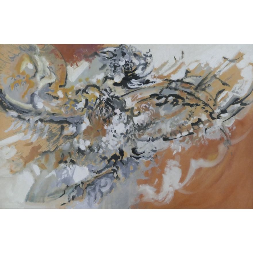 Bill Colby ''Joyous Flight'' 1963 Watercolor