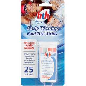 HTH EARLY WARNING POOL TEST STRIPS (10 X STRIPS) WHITE |
