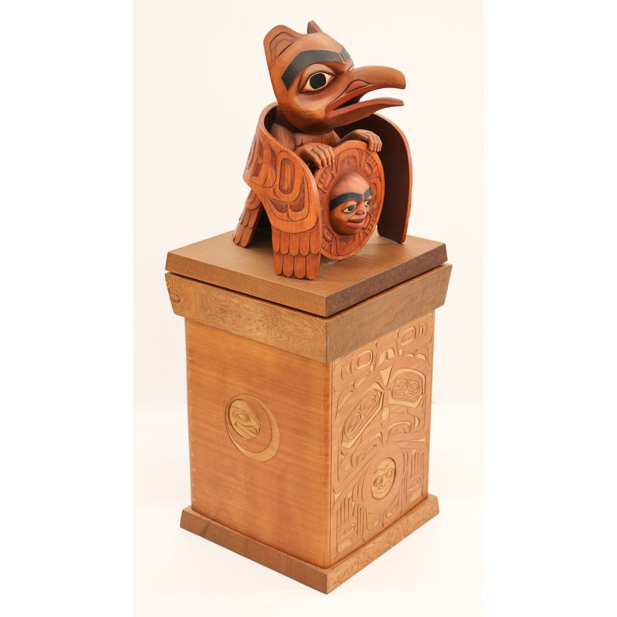 Dale Faulstich ''Raven Stealing the Sun'' 1996 Cedar Box