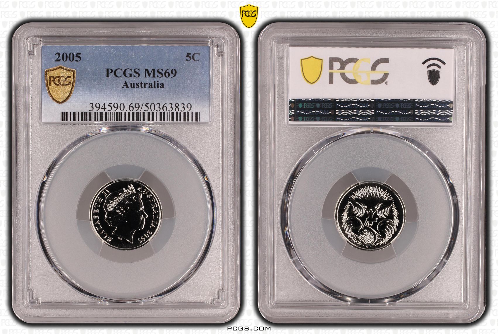 Five Cent, 2005, PCGS MS69